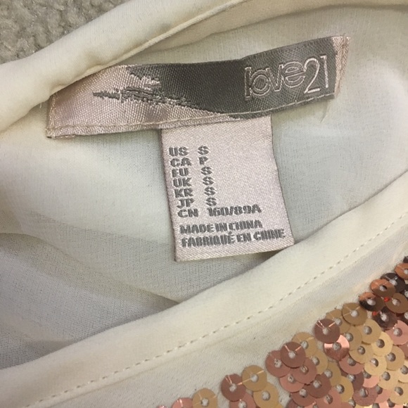 Forever 21 Sequin top - Picture 3 of 6